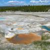 Norris Geyser Basin - Porcelain Basin - Ledge Geyser