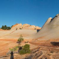 White Domes au lever du soleil