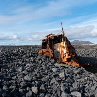Epave près du phare de Hopsnes
